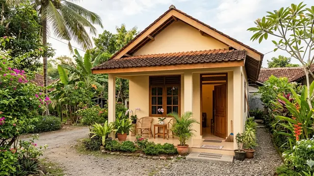 Warna Cat Dinding untuk Rumah Kecil (Foto: Gemini AI)