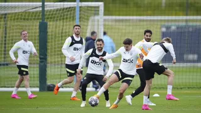 Foto: Melihat Persiapan Manchester City Jelang Hadapi Inter Milan di Liga Champions