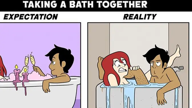 Komik Lucu Nggak Semua Yang Tampak Romantis Gampang Dilakukan Fimela Fimela Com