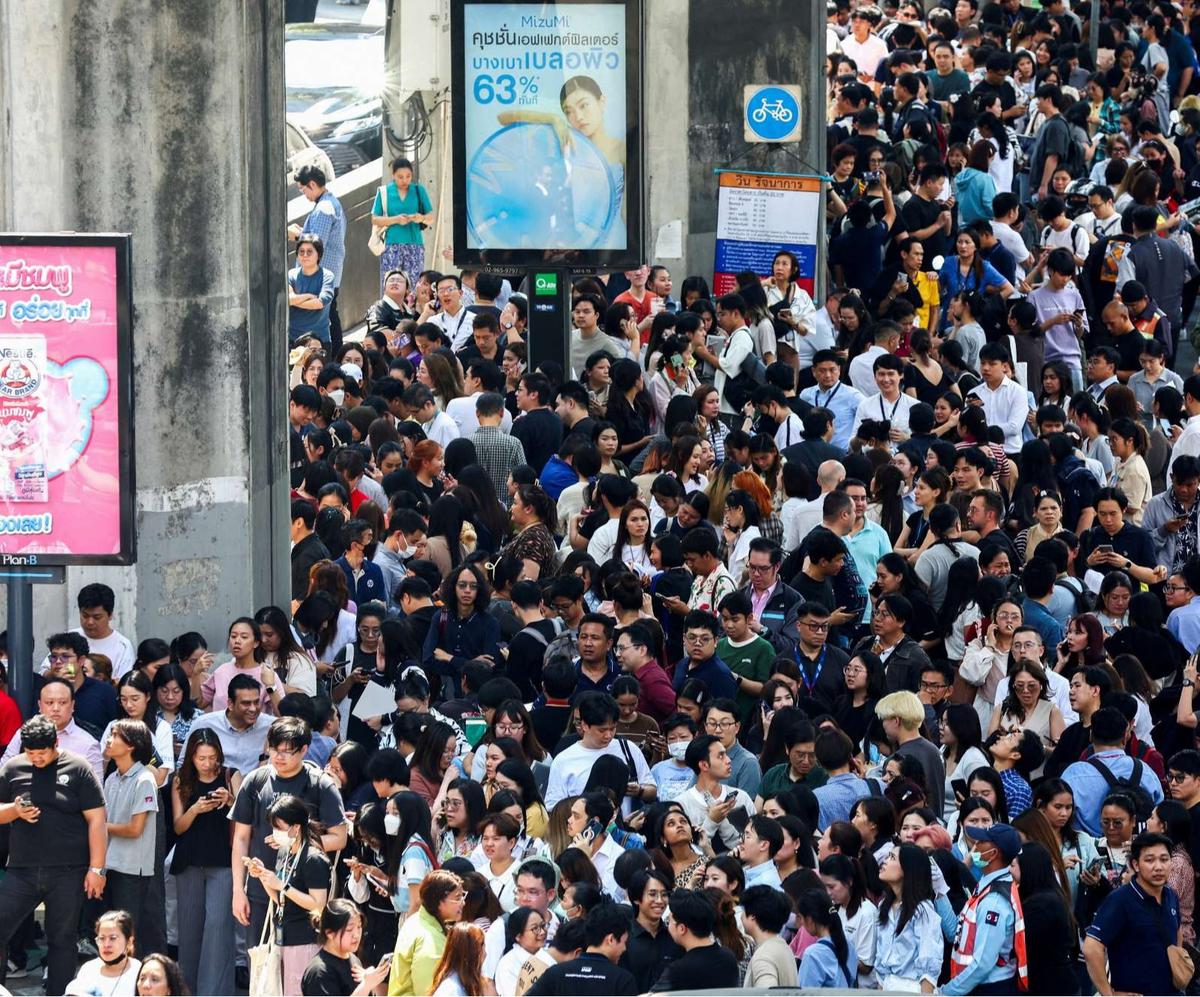 Kepanikan Warga Bangkok saat Gempa Dahsyat Myanmar Terasa Kuat Sampai Thailand