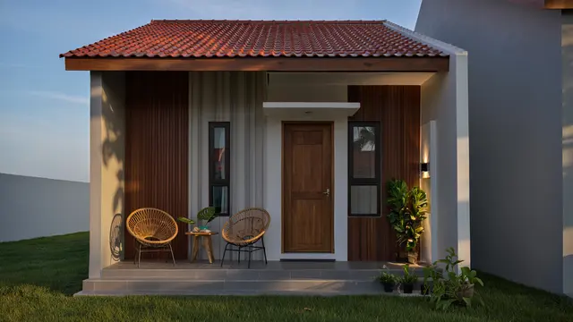 Desain Rumah Murah 1 Lantai Budget Rp40 Juta untuk Pasangan Baru (AI)