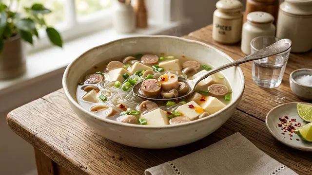 Resep Sup Tofu Sosis/AI Generated