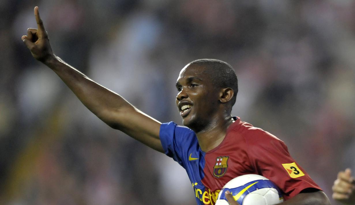 Pencetak gol terbanyak La Liga Spanyol sepanjang sejarah didominasi oleh para pemain asal Spanyol, Argentina, Prancis dan Uruguay. Di luar itu terselip pemain asal Afrika dengan talenta ciamik. Berikut 4 pemain Afrika dengan jumah gol terbanyak di La Liga. (AFP/Miguel Riopa)