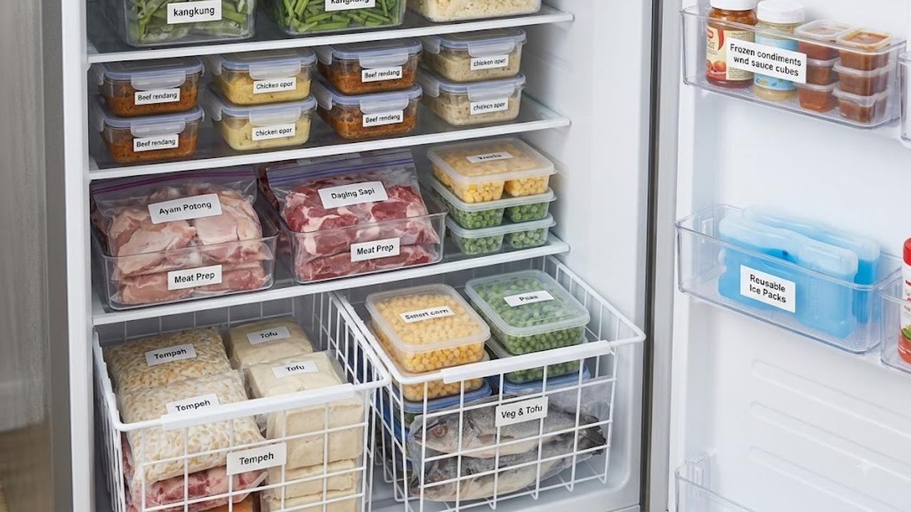 Cara Mengatur Isi Freezer agar Tidak Dipenuhi Kemasan Acak, Lebih Rapi dan Mudah Dicari
