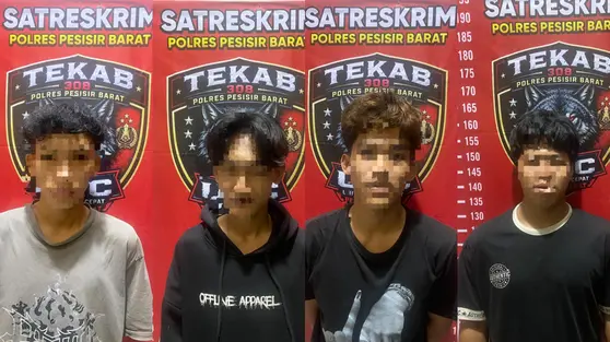 4 Pemuda Kuras Barang Turis Asing Buat Pesta Miras
