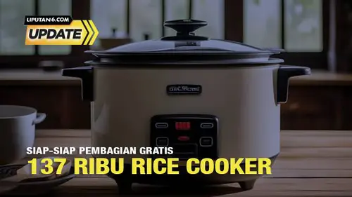 Siap-Siap Pembagian Gratis 137 Ribu Rice Cooker