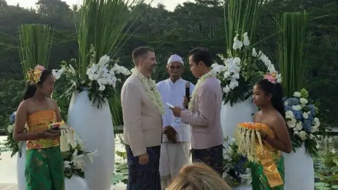 Video Detik-detik Pernikahan Sejenis di Bali yang Bikin Nganga