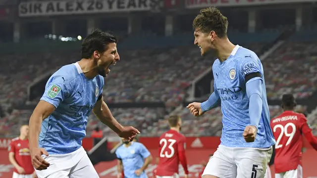 FOTO: Kalahkan MU, Manchester City Tantang Tottenham Hotspur di Final Piala Liga Inggris