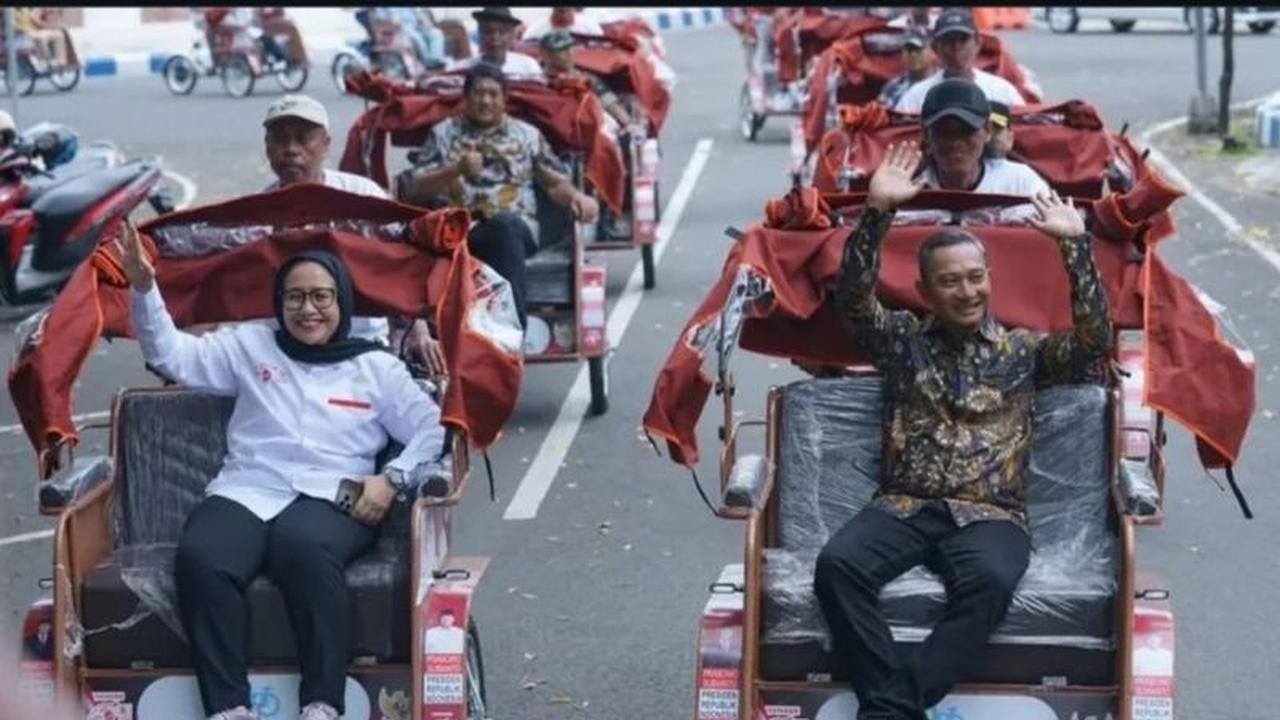 Bantuan Becak Listrik Presiden Prabowo Ringankan Beban Abang Becak Lansia di Pacitan
