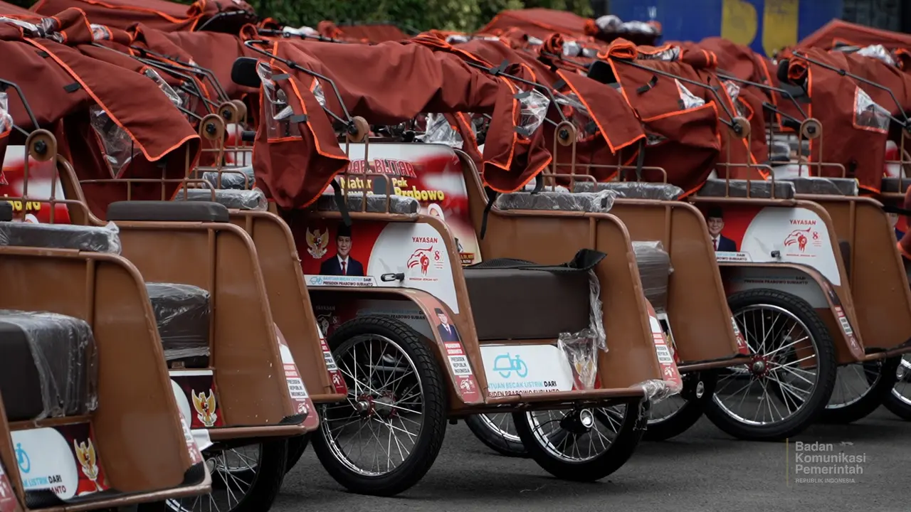 Becak Listrik dari Presiden Prabowo Subianto
