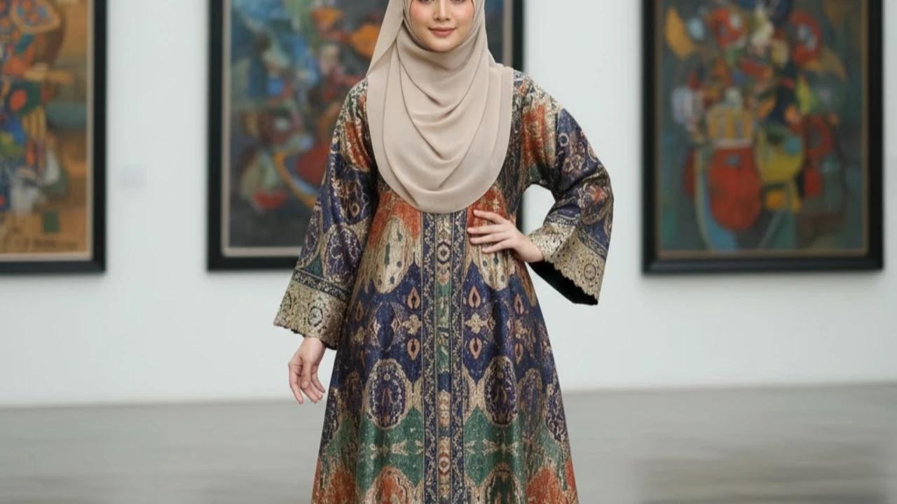 10 Model Gamis Batik Brokat Kekinian untuk Tren 2026, Bikin Penampilan Kian Menawan