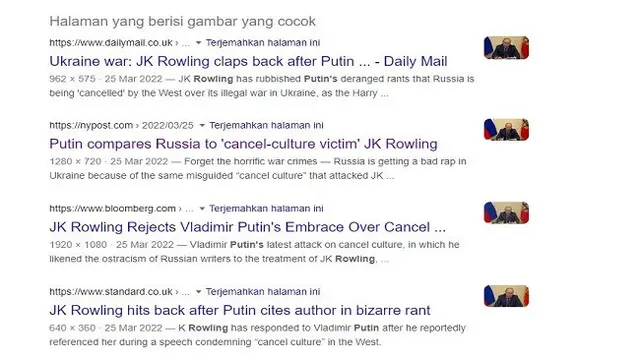 Gambar Tangkapan Layar Penelusuran Gambar Menggunakan Google Images.