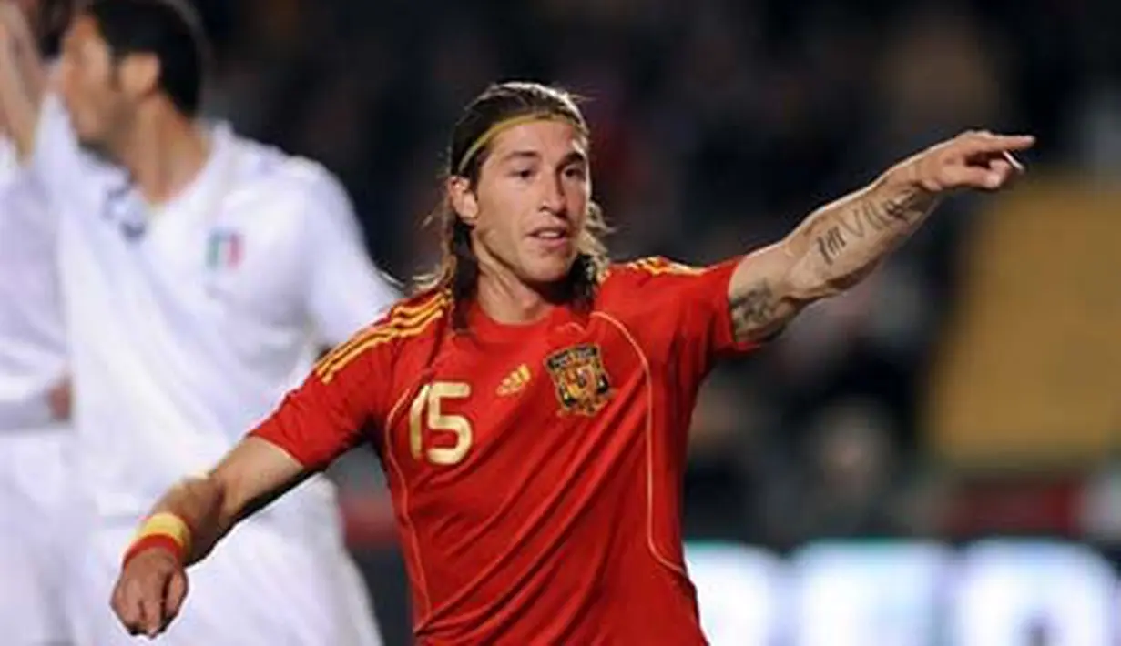 Sergio Ramos (© AFP 2008) - Foto Liputan6.com