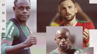 Greg Nwokolo, Ilija Spasojevic dan Victor Igbonefo. (Bola.com/Dody Iryawan)