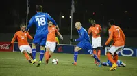 Islandia vs Belanda (HALLDOR KOLBEINS / AFP)