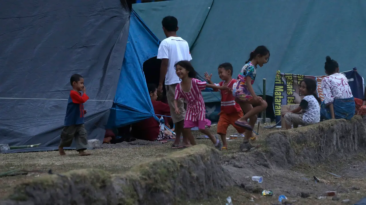 Anak-anak Korban Gempa Lombok