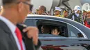 Sebelum bertemu Presiden Prabowo Subianto, PM Jepang Shigeru Ishiba juga dijadwalkan akan memberikan penghormatan dan meletakkan karangan bunga di Taman Makam Pahlawan Nasional (TMPN) Utama Kalibata di Jakarta Selatan. (BAY ISMOYO/AFP)