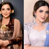 Di acara siraman Aaliyah dan Thariq, Ashanty mengenakan kebaya brokat pink dengan middle square neck dipadukan bawahan kain batiknya dari @deafebrindagallery. [@ashanty_ash].