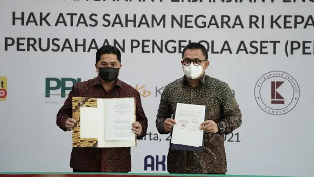 Pengalihan saham lima perusahaan kepada PPA (Dok: PPA)