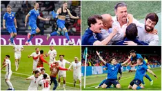Berikut ini momen selebrasi emosional para kontestan yang tertangkap oleh mata kamera pada babak 16 besar Euro 2020 (Euro 2021). Mulai dari selebrasi buka baju hingga pemain tumpah ruah di tengah lapangan.
