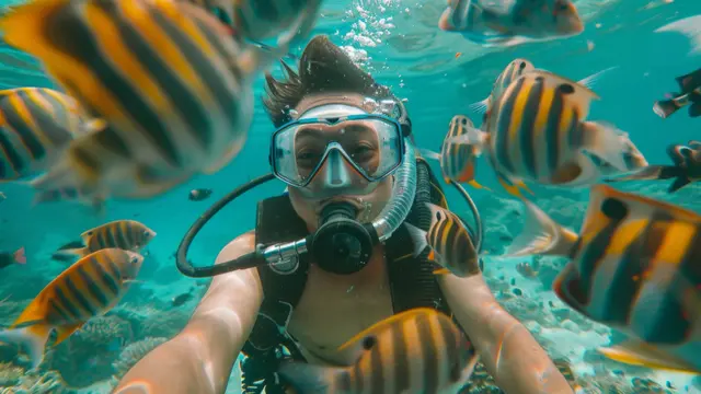 Ilustrasi penyelaman SCUBA