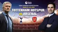 Banner prediksi Tottenham Hotspur vs Arsenal. (Triyasni)