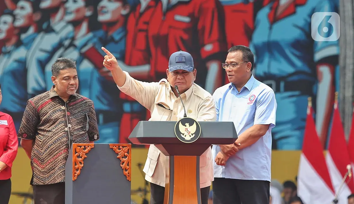 Terakhir kali Presiden RI menghadiri aksi hari buruh terjadi tepat 60 tahun lalu pada perayaan hari buruh tahun 1965 yang dihadiri oleh Presiden Soekarno. (Liputan6.com/Angga Yuniar)