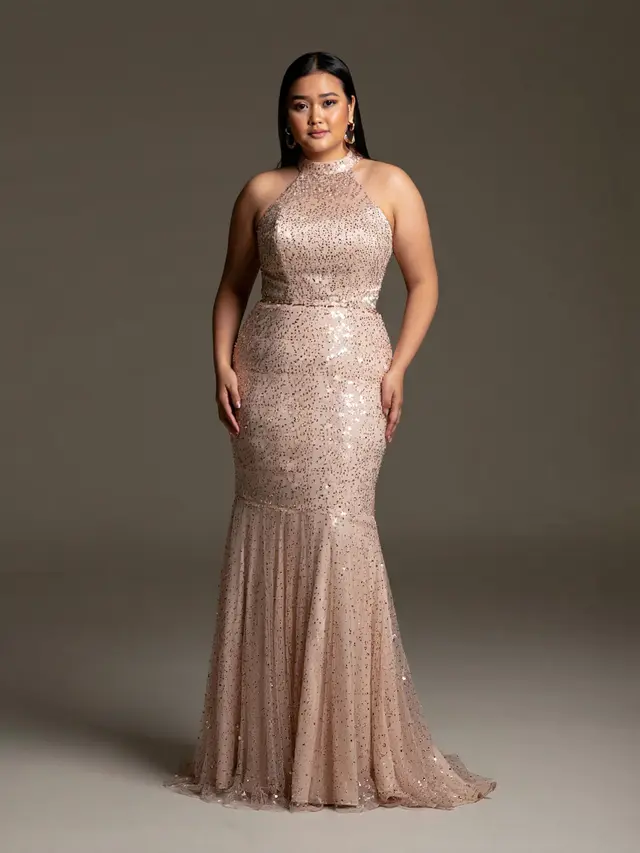 Baju Pesta Mermaid Cut Plus Size