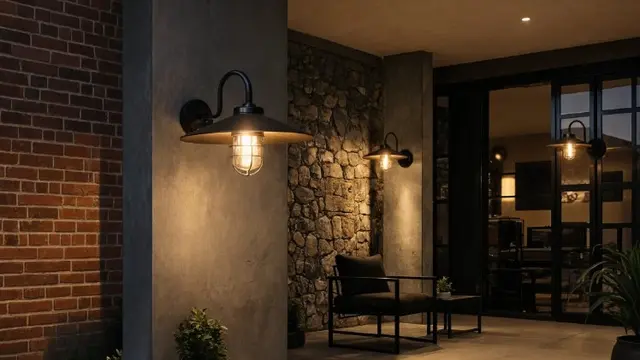 Ide Lampu Dinding Teras agar Rumah Terlihat Lebih Elegan (AI Generated)