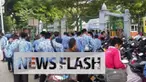 Akibat telat Pegawai Negeri Sipil (PNS) DKI Jakarta tidak diizinkan masuk ke lapangan IRTI untuk mengikuti upacara Hari Kebangkitan Nasional (Harkitnas) ke-108.