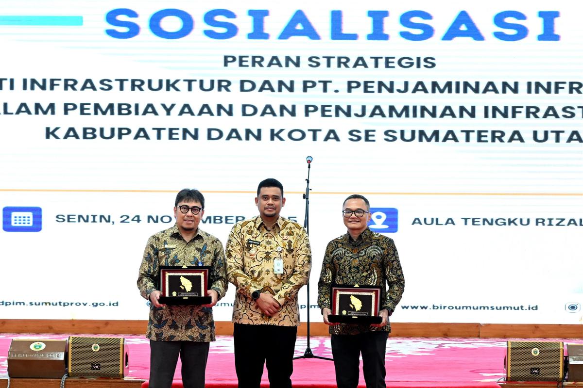 Gubernur Sumut Bobby Nasution dalam Sosialisasi Pembiayaan dan Penjamin Infrastruktur Daerah