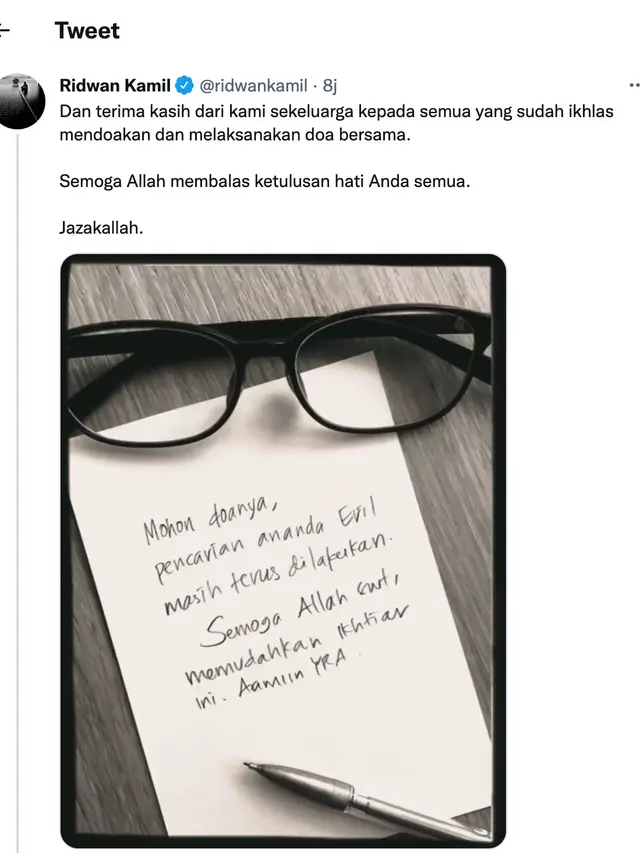 Cuitan Ridwan Kamil. (Foto: Dok. Twitter @ridwankamil)