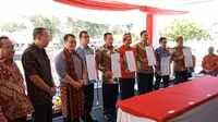 Bamsoet usai mengikuti upacara Hari Lahir Pancasila yang dipimpin langsung Presiden Joko Widodo di Lapangan Pancasila Ende.