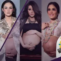 Selebriti cantik ini foto seksi saat sedang hamil.