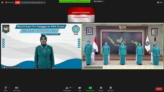 Ketua Umum Tim Penggerak PKK Tri Tito Karnavian