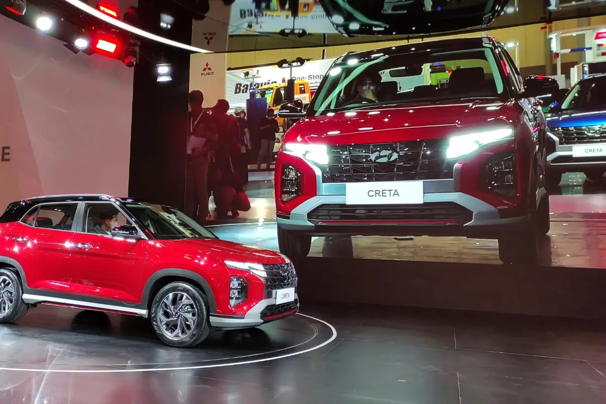 Hyundai Creta di GIIAS 2021. (Liputan6.com/Septian Pamungkas)