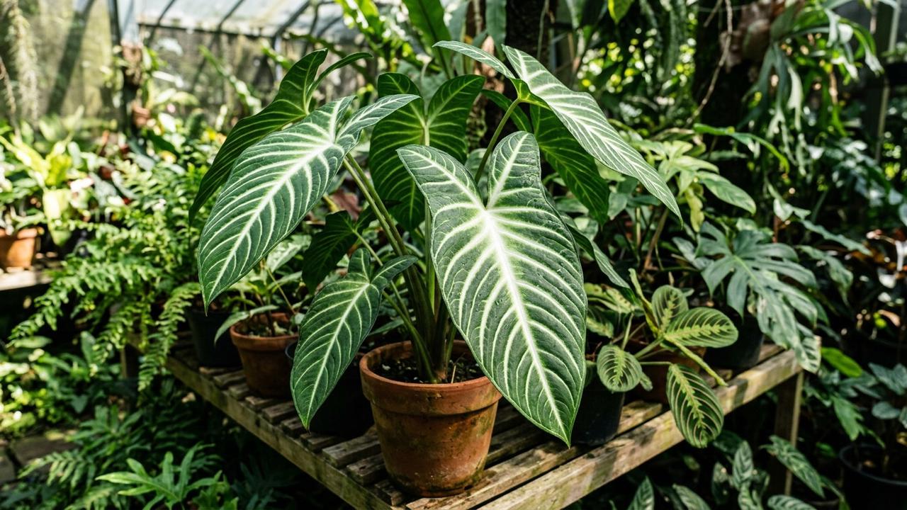 Mengenal Caladium Lindenii dengan Tulang Daun Putih yang Mencolok untuk Koleksi di Rumah
