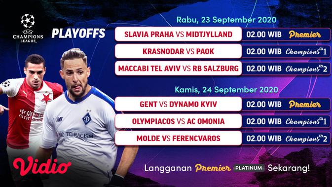 Jadwal Live Streaming Babak Playoff Liga Champions di ...