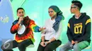 Mario Lawalata (kiri) saat menghadiri acara Nestea Fun X-Freshion Dubs Challenge di Mall Taman Anggrek, Jakarta, Kamis (28/4/2016). (Liputan6.com/Yoppy Renato)