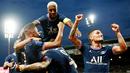 Paris Saint-Germain (PSG) masih manjaga tren positif mereka dengan meraih kemenangan di Liga Prancis 2021/2022. Kali ini yang menjadi korbanya adalah Brest. (Foto: AFP/Loic Venance)