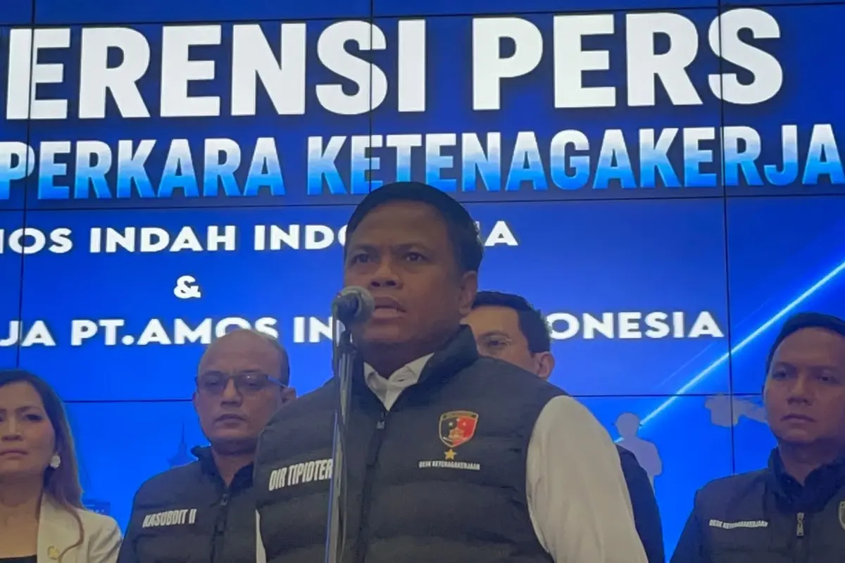Konferensi pers penanganan perkara ketenagakerjaan di Mabes Polri, Kamis (23/7/2026). (Liputan6.com/Ady Anugrahadi)