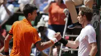 Djokovic bermain lima set dengan Murray.