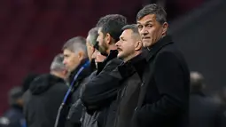 Direktur Olahraga AC Milan, Paolo Maldini terlihat sebelum laga Grup B Liga Champions 2021/2022 antara Atletico Madrid melawan AC Milan di Stadion Wanda Metropolitano, Madrid, 21 November 2021. (AFP/Oscar Del Pozo)