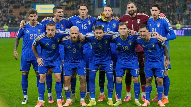 Starting XI Timnas Italia saat melawan Norwegia