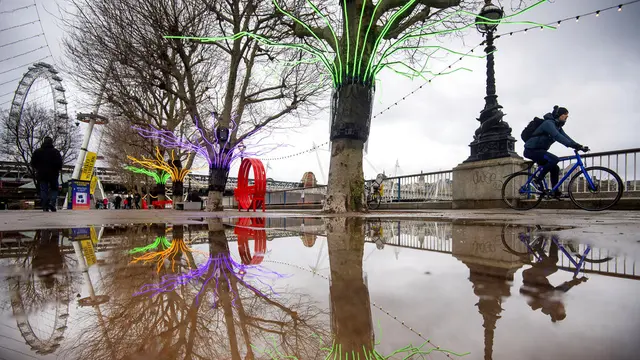 FOTO: Suasana London Saat Inggris Terapkan Lockdown Nasional Ketiga