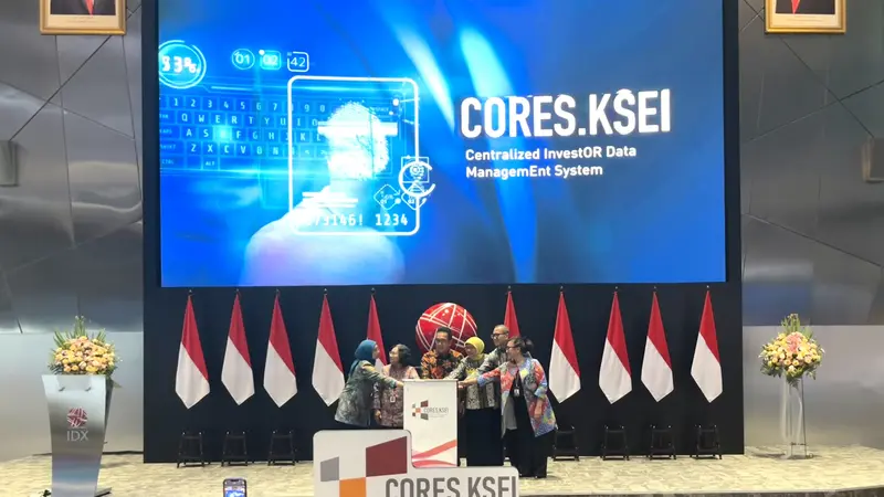 PT Kustodian Sentral Efek Indonesia (KSEI) meluncurkan Centralized Investor Data Management System (CORES.KSEI). (Pipit/Liputan6.com)