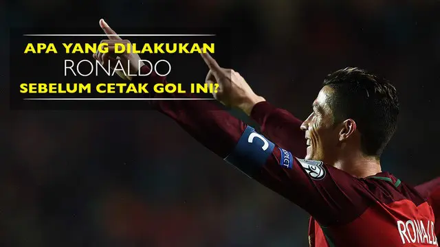 Gestur Ronaldo Sebelum Cetak Gol ke Gawang Hungaria