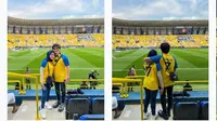 Atta Halilintar dan Aurel Hermansyah nonton aksi Ronaldo berlaga bareng Al Nassr FC di Riyadh (Foto: Instagram attahalilintar)