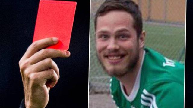 Adam Lindin Ljungkvist buang angin dan dikartu merah wasit