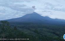 Gunung Semeru Erupsi Dua Kali Pagi Ini, Kolom Letusan Capai 1.000 Meter